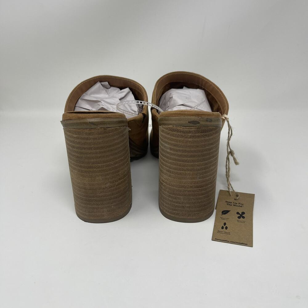 Cool Planet Steve Madden Newbury Sandals Womens Size 11 Chunky Heeled Mules NEW - Picture 4 of 13